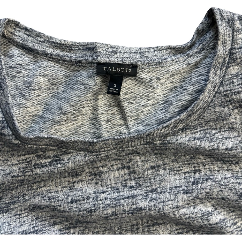 Talbots Ruffle hem Dress - gray -small - Picture 3 of 4